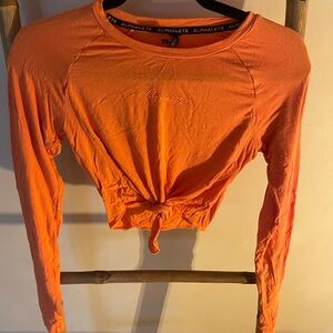 Alphalete Vibrant Orange Long Sleeve Tee